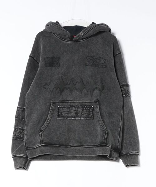 L.H.P(エルエイチピー)の「RECKLESS SCHOLARS/レックレス スカラーズ/WOD HOODIE(パーカー・レディース・ブラック・M)」の1枚目の写真