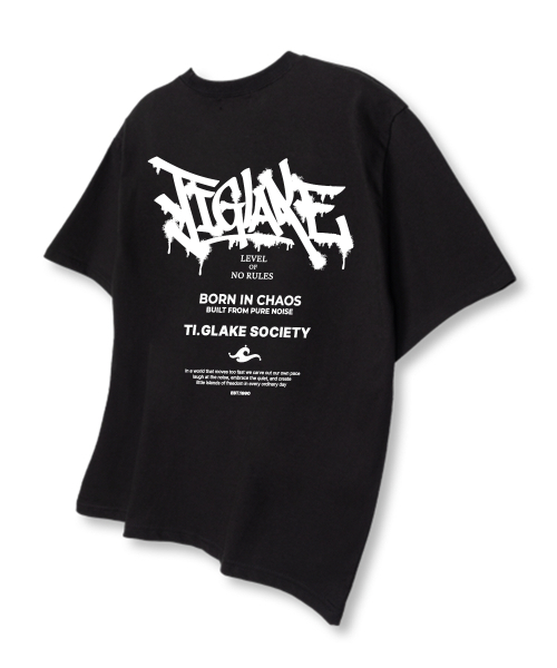 TI.GLAKE(ティーグレイク)の「ノールリーフ オーバーサイズ 半袖Tシャツ ブラック(Tシャツ/カットソー・メンズ・その他・LARGE/X-LARGE/XX-LARGE)」の3枚目の写真
