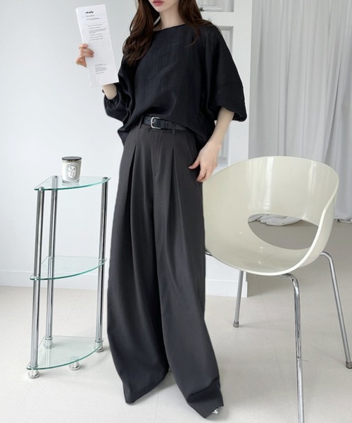 Ada.(エイダ)の「シアーラグラン切り替え ボリュームスリーブブラウス(シャツ/ブラウス・レディース・ベージュ/ブラック/アイボリー・FREE)」の13枚目の写真
