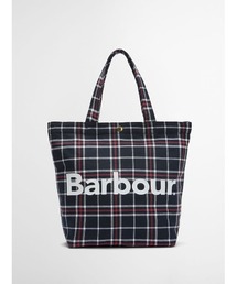 Barbour（バブアー）の「Telfield ミニ タータンロゴトートバッグ（トートバッグ）」