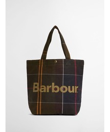 Barbour（バブアー）の「Telfield ミニ タータンロゴトートバッグ（トートバッグ）」