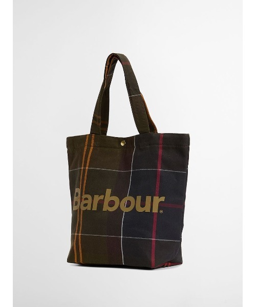 Barbour（バブアー）の「Telfield ミニ タータンロゴトートバッグ（トートバッグ・メンズ・ネイビー/グリーン・ONE SIZE）」の16枚目の写真