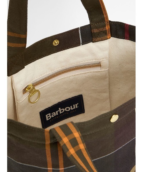 Barbour（バブアー）の「Telfield ミニ タータンロゴトートバッグ（トートバッグ・メンズ・ネイビー/グリーン・ONE SIZE）」の18枚目の写真