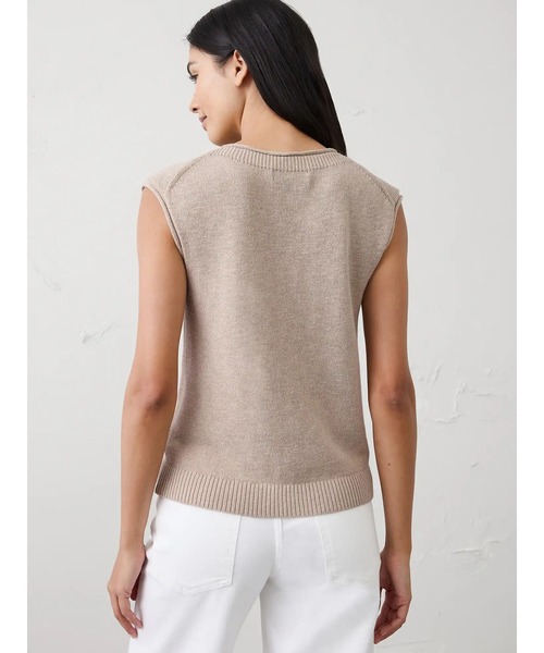 BANANA REPUBLIC FACTORY STORE(バナナリパブリック ファクトリーストア)の「BANANA REPUBLIC FACTORY STORE ラミーコットン セーター タンクトップ(ニット/セーター・レディース・ブラウン/ライトブルー/ベージュ・L/M/S/XS)」の5枚目の写真