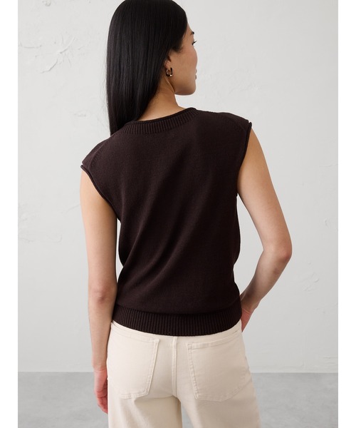 BANANA REPUBLIC FACTORY STORE(バナナリパブリック ファクトリーストア)の「BANANA REPUBLIC FACTORY STORE ラミーコットン セーター タンクトップ(ニット/セーター・レディース・ブラウン/ライトブルー/ベージュ・L/M/S/XS)」の12枚目の写真
