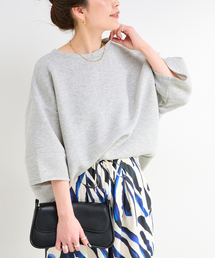 B.C STOCK（ベーセーストック）の「《追加6》手洗い可 / ダンボールハーフスリーブプルオーバー（スウェット）」