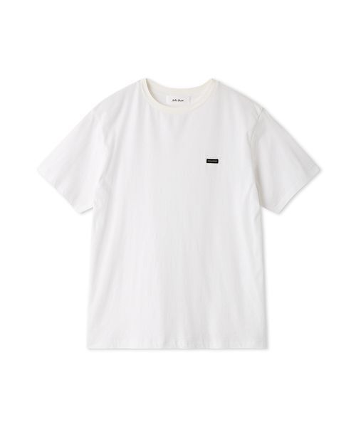 Mila Owen（ミラオーウェン）の「強撚天竺シアー半袖カットソー（Tシャツ/カットソー・レディース・ホワイト/レッド/ブラウン・F）」の2枚目の写真