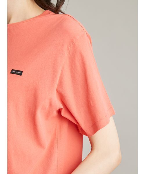 Mila Owen（ミラオーウェン）の「強撚天竺シアー半袖カットソー（Tシャツ/カットソー・レディース・ホワイト/レッド/ブラウン・F）」の8枚目の写真