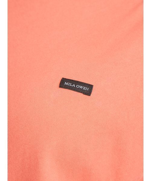 Mila Owen（ミラオーウェン）の「強撚天竺シアー半袖カットソー（Tシャツ/カットソー・レディース・ホワイト/レッド/ブラウン・F）」の9枚目の写真