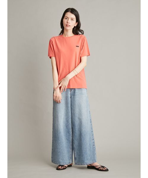 Mila Owen（ミラオーウェン）の「強撚天竺シアー半袖カットソー（Tシャツ/カットソー・レディース・ホワイト/レッド/ブラウン・F）」の10枚目の写真