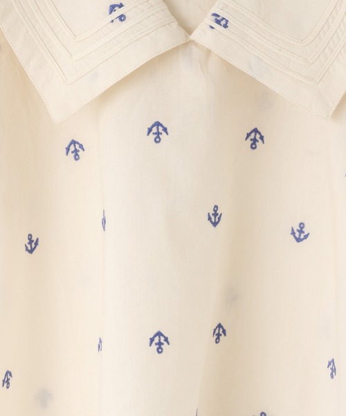 LOWRYS FARM(ローリーズファーム)の「INDIAISセーラーシャツ 637787(シャツ/ブラウス・キッズ・アイボリー/ブラック・120cm/110cm/150cm/140cm/130cm)」の6枚目の写真