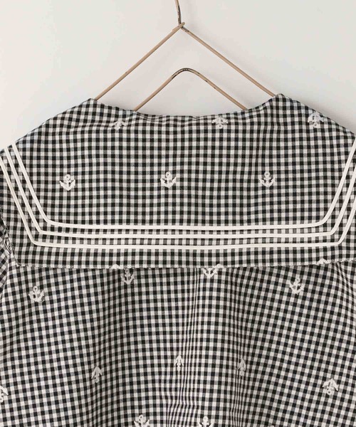 LOWRYS FARM(ローリーズファーム)の「INDIAISセーラーシャツ 637787(シャツ/ブラウス・キッズ・アイボリー/ブラック・120cm/110cm/150cm/140cm/130cm)」の9枚目の写真