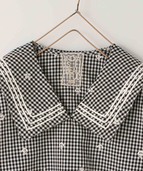 LOWRYS FARM(ローリーズファーム)の「INDIAISセーラーシャツ 637787(シャツ/ブラウス・キッズ・アイボリー/ブラック・120cm/110cm/150cm/140cm/130cm)」の7枚目の写真
