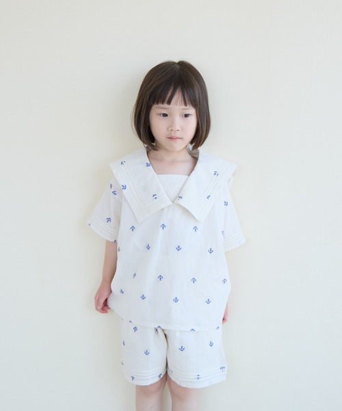 LOWRYS FARM(ローリーズファーム)の「INDIAISセーラーシャツ 637787(シャツ/ブラウス・キッズ・アイボリー/ブラック・120cm/110cm/150cm/140cm/130cm)」の19枚目の写真