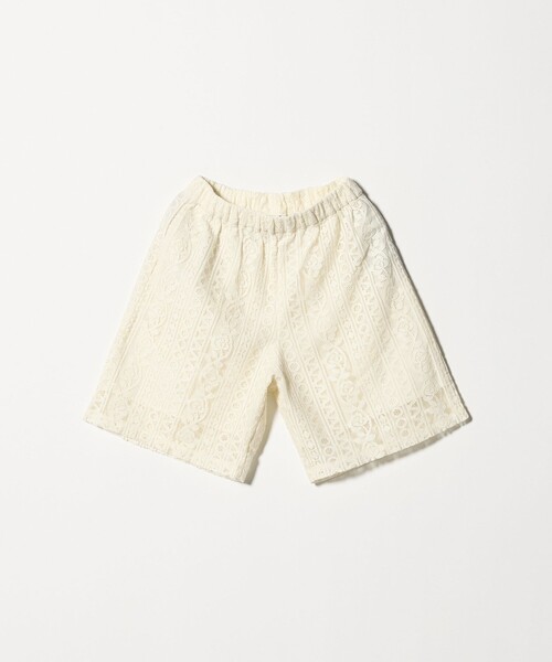 green label relaxing(グリーンレーベルリラクシング)の「レース ショートパンツ / キッズ 140cm-160cm(その他パンツ・キッズ・オフホワイト/ブラック・140cm/150cm/160cm)」の6枚目の写真