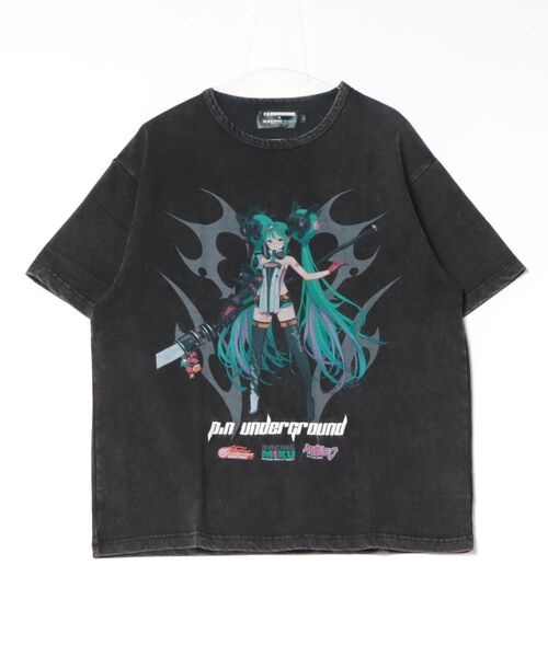 JUGLANS(ユグランス)の「【P.N.UNDERGROUND】フロントレーシングミク TEE(Tシャツ/カットソー・メンズ・ホワイト/ブラック/グレー・L/M/XL)」の3枚目の写真
