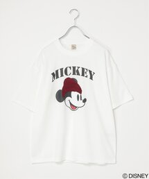 notch. | Mickey Mouse ミッキーマウス ユーズドライクニット帽ミッキーデザインTシャツ(Tシャツ/カットソー)