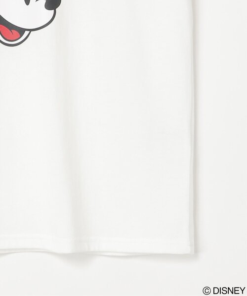notch.(ノッチ)の「Mickey Mouse ミッキーマウス ユーズドライクニット帽ミッキーデザインTシャツ(Tシャツ/カットソー・レディース・ブラック/オフホワイト・M)」の6枚目の写真