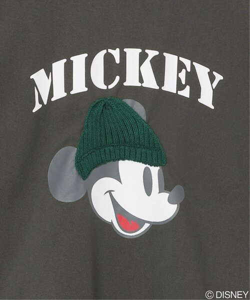 notch.(ノッチ)の「Mickey Mouse ミッキーマウス ユーズドライクニット帽ミッキーデザインTシャツ(Tシャツ/カットソー・レディース・ブラック/オフホワイト・M)」の10枚目の写真