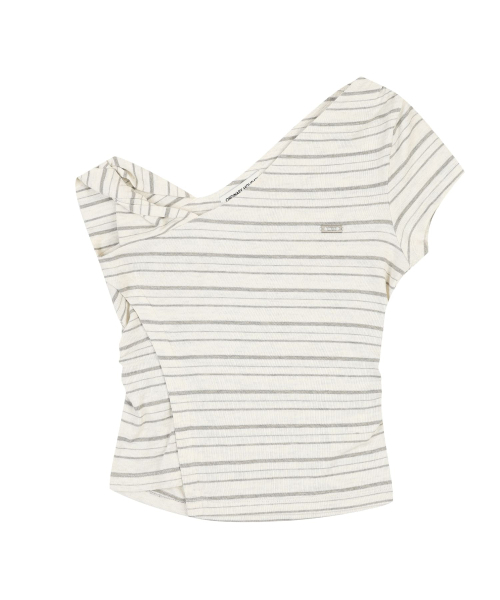 ORDINARY HOLIDAY（オーディナリー ホリデー）の「SCARF UNBALANCE SLEEVELESS TOP [IVORY]（Tシャツ/カットソー・レディース・その他・FREE）」の3枚目の写真