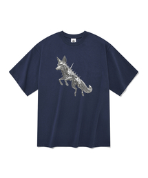 クロムフォックス 半袖Tシャツ ネイビー