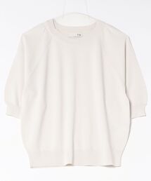 m.f.editorial | ＊【ストレッチ 接触冷感 UV ウォッシャブル】タカキュー レディース 快適機能 ラグラン 半袖 ニット プルオーバー(ニット/セーター)