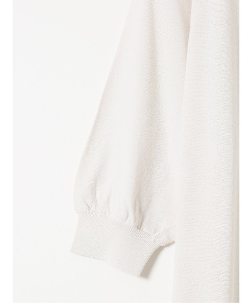 m.f.editorial（エムエフエディトリアル）の「【ストレッチ 接触冷感 UV ウォッシャブル】タカキュー レディース 快適機能 ラグラン 半袖 ニット プルオーバー（ニット/セーター・レディース・アイボリー/ネイビー・M/L）」の16枚目の写真