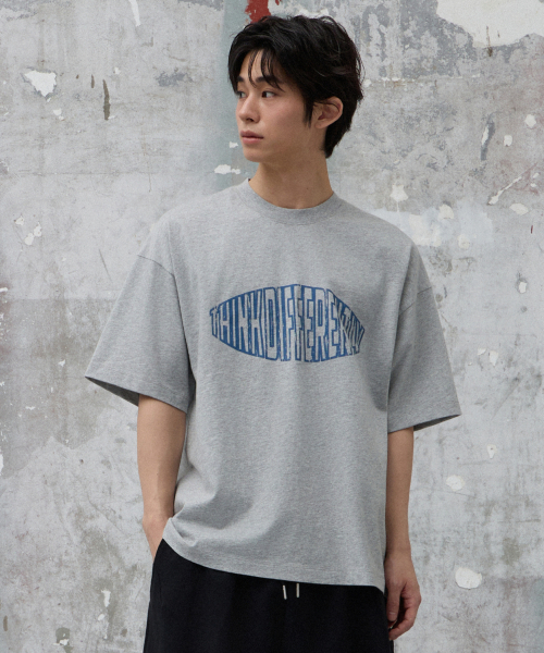 AGOD（エージーオーディー）の「TD ヴィンテージロゴハーフTシャツ[グレー]（Tシャツ/カットソー・レディース・その他・SMALL/MEDIUM/LARGE）」の2枚目の写真