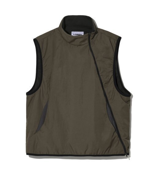 LORES(ロアス)の「Asymmetric Nylon Vest - Olive(ベスト・レディース・その他・LARGE/MEDIUM)」の1枚目の写真