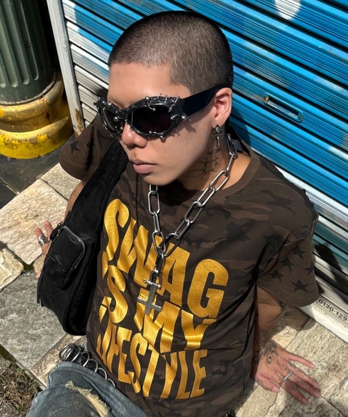 Never mind the XU(ネバーマインドザエックスユー)の「【Never mind the XU】2way chain cross necklace / 【ネバーマインド ザ エックスユー】チェーンクロスネックレス(ネックレス・メンズ・シルバー・ONE SIZE)」の4枚目の写真