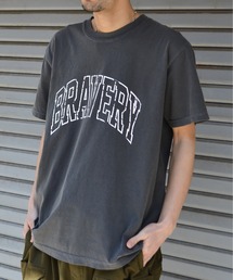 【MODISH GAZE】ピグメントアーチロゴＴシャツ（BRAVERY)
