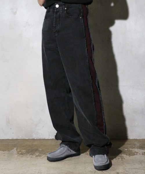 C.E.L.STORE(セルストア)の「INTODUSK / イントゥダスク DETERIORATE JEAN ディテリオレイト ジーンズ(デニムパンツ・メンズ・ブラック・SMALL)」の1枚目の写真
