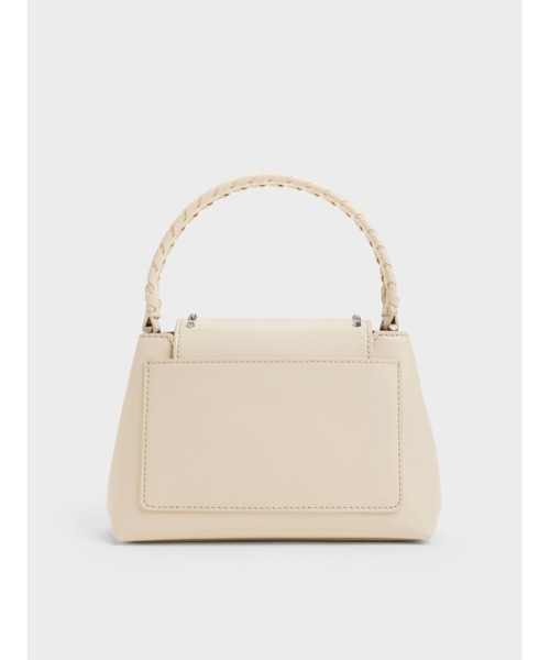 CHARLES & KEITH(チャールズ & キース)の「Arwen アルウェン スタッズ トップハンドルバッグ(ハンドバッグ・レディース・レッド/スミクロ/ベージュ・S)」の9枚目の写真