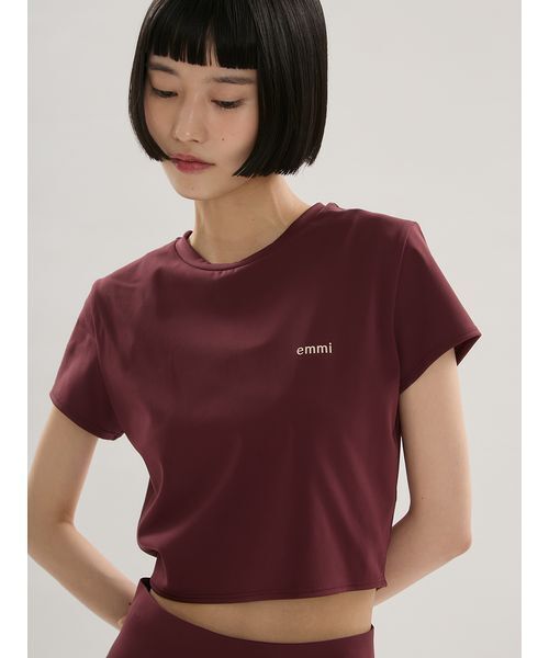 emmi（エミ）の「アクティブコンパクトTシャツ（水着・レディース・ブラック/イエロー/ボルドー・F）」の7枚目の写真