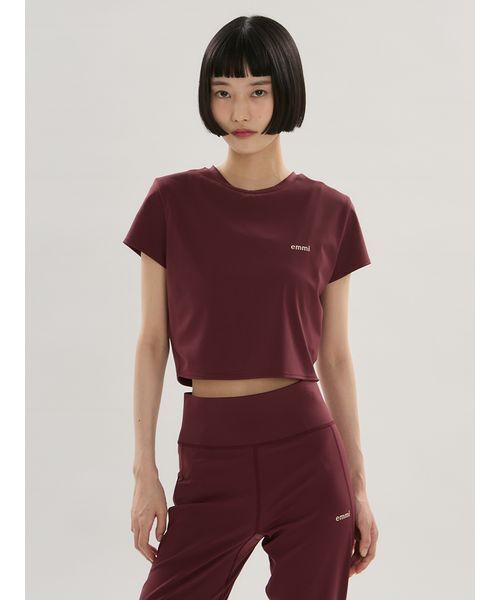 emmi（エミ）の「アクティブコンパクトTシャツ（水着・レディース・ブラック/イエロー/ボルドー・F）」の8枚目の写真