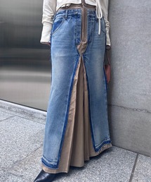 Ameri(�A����)��REMAKE DENIM CHINO SKIRT(�X�J�[�g)