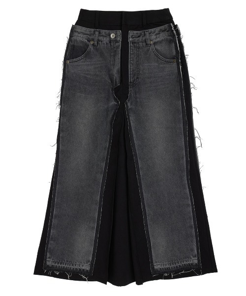 Ameri（アメリ）の「REMAKE DENIM CHINO SKIRT（スカート・レディース・ブルー/ブラック・24inch/26inch/25inch）」の16枚目の写真