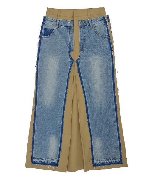 Ameri（アメリ）の「REMAKE DENIM CHINO SKIRT（スカート・レディース・ブルー/ブラック・24inch/26inch/25inch）」の17枚目の写真