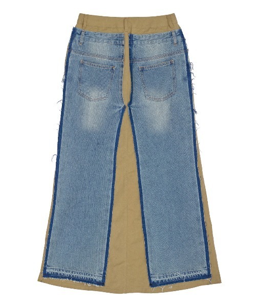 Ameri（アメリ）の「REMAKE DENIM CHINO SKIRT（スカート・レディース・ブルー/ブラック・24inch/26inch/25inch）」の21枚目の写真