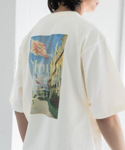 FORK&SPOON（フォークアンドスプーン）の「FORK&SPOON　Monet art t-shirts（Tシャツ/カットソー・メンズ・ネイビー/オフホワイト・5/4）」の12枚目の写真