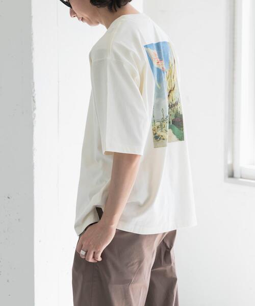 FORK&SPOON（フォークアンドスプーン）の「FORK&SPOON　Monet art t-shirts（Tシャツ/カットソー・メンズ・ネイビー/オフホワイト・5/4）」の8枚目の写真