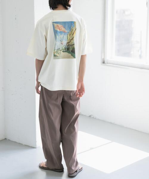FORK&SPOON（フォークアンドスプーン）の「FORK&SPOON　Monet art t-shirts（Tシャツ/カットソー・メンズ・ネイビー/オフホワイト・5/4）」の7枚目の写真
