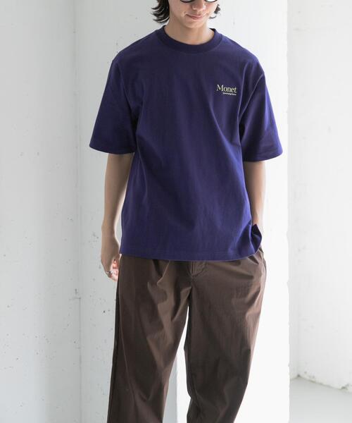 FORK&SPOON（フォークアンドスプーン）の「FORK&SPOON　Monet art t-shirts（Tシャツ/カットソー・メンズ・ネイビー/オフホワイト・5/4）」の3枚目の写真
