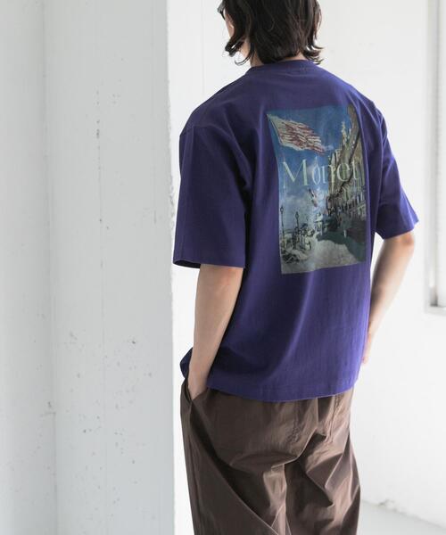 FORK&SPOON（フォークアンドスプーン）の「FORK&SPOON　Monet art t-shirts（Tシャツ/カットソー・メンズ・ネイビー/オフホワイト・5/4）」の13枚目の写真