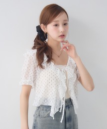 ems excite（エムズエキサイト）の「レースフリルCTSET（Tシャツ/カットソー）」