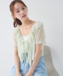 ems excite（エムズエキサイト）の「レースフリルCTSET（Tシャツ/カットソー）」