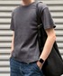 Chikashitsu +（チカシツプラス）の「【Chikashitsu +】waffle cropped half sleeve tee (4color) / 【チカシツプラス】ワッフルクロップド半袖Tシャツ＜着用動画あり＞（Tシャツ/カットソー・L）」