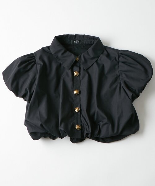 Six M(シックスエム)の「【SixM】 NOBLE BALLOON SHIRTS(シャツ/ブラウス・レディース・オフホワイト/ダークブラウン/ブラック・FREE)」の22枚目の写真