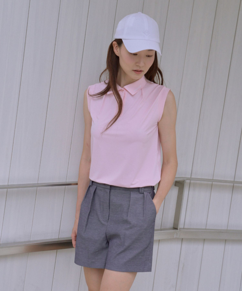MONDAYFLOW（マンデーフロー）の「ライトクールスリーブレス_ライトピンク（Tシャツ/カットソー・レディース・その他・X-SMALL/SMALL/MEDIUM/LARGE）」の3枚目の写真