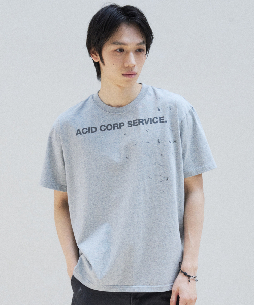 SLOWACID（スローアシッド）の「バード 半袖Tシャツ [メランジグレー]（Tシャツ/カットソー・レディース・その他・SMALL/MEDIUM/LARGE/X-LARGE）」の2枚目の写真